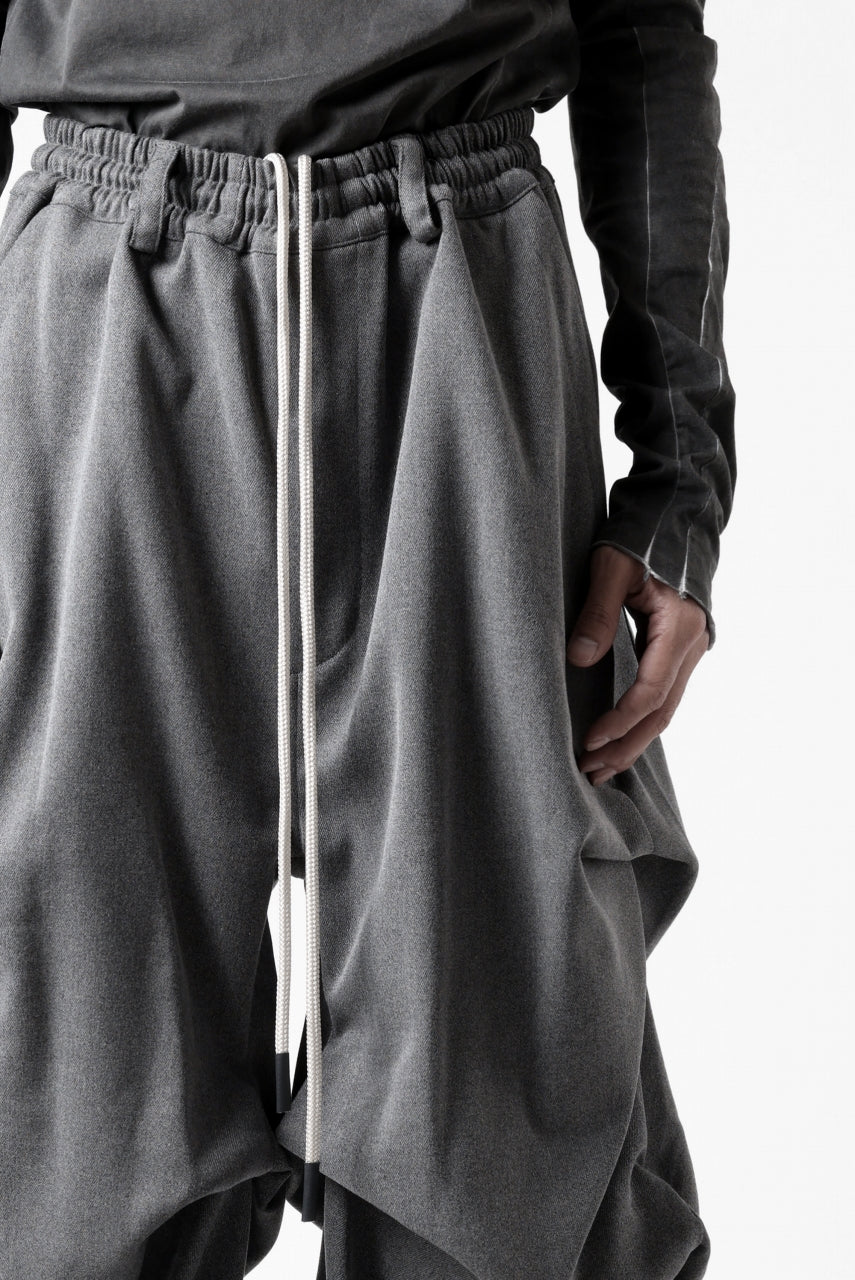 A.F ARTEFACT EXTREME WIDE BAGGY PANTS / SERGE TWILL (L.GREY)