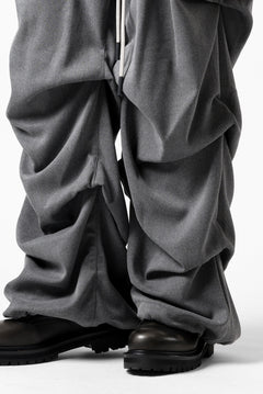 Load image into Gallery viewer, A.F ARTEFACT EXTREME WIDE BAGGY PANTS / SERGE TWILL (L.GREY)