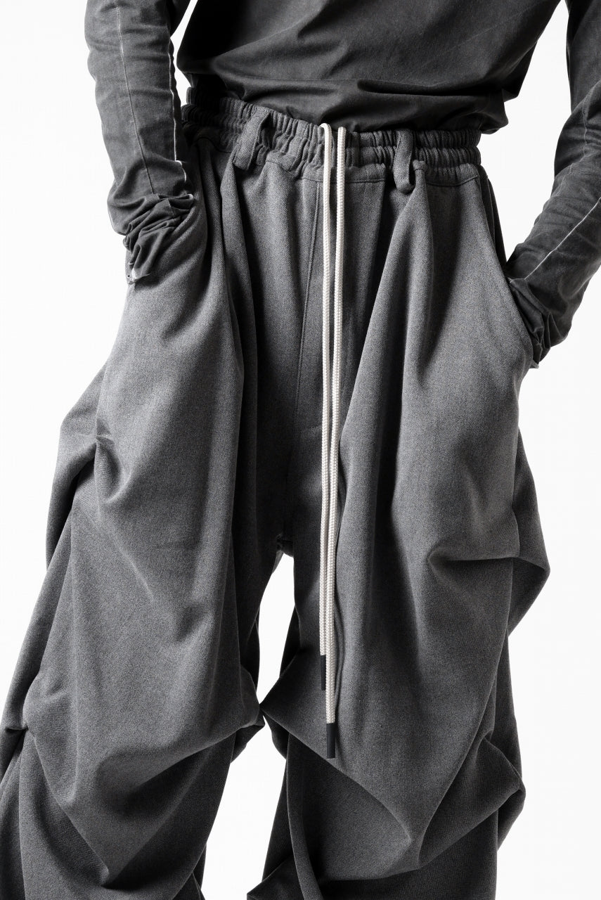 A.F ARTEFACT EXTREME WIDE BAGGY PANTS / SERGE TWILL (L.GREY)