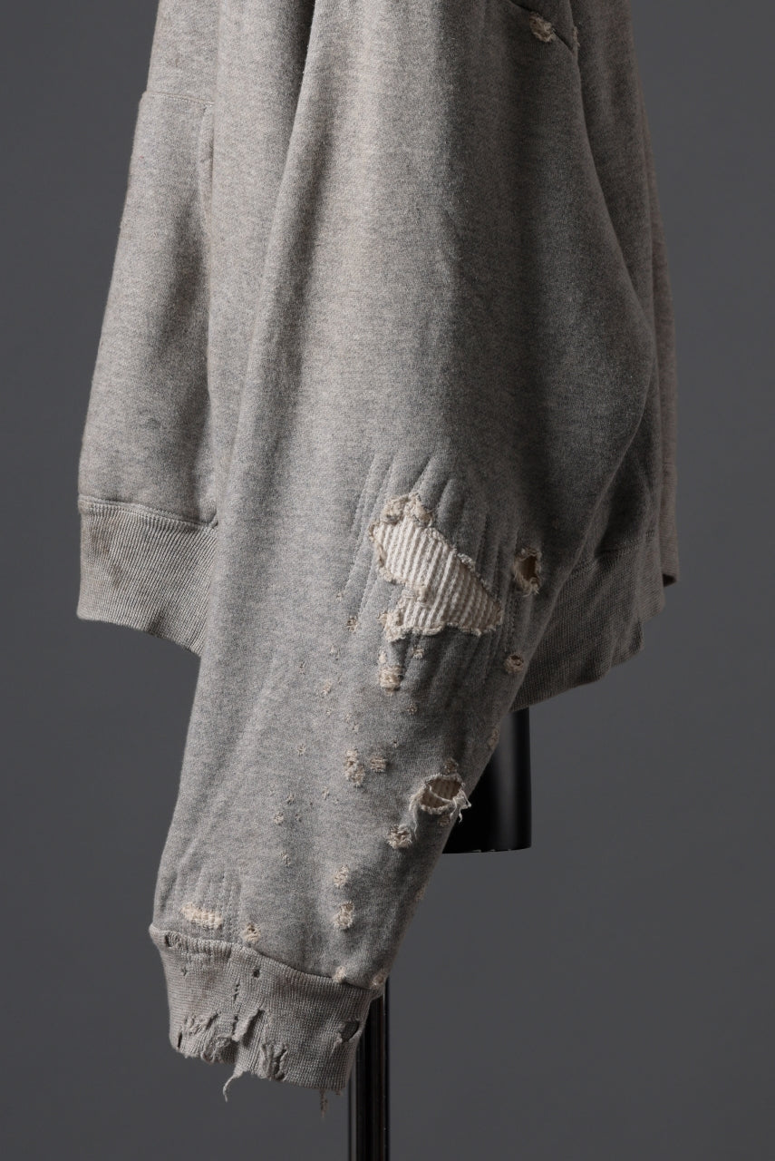 READYMADE GRUNGE DOUBLE FACE HOODIE (GRAY)