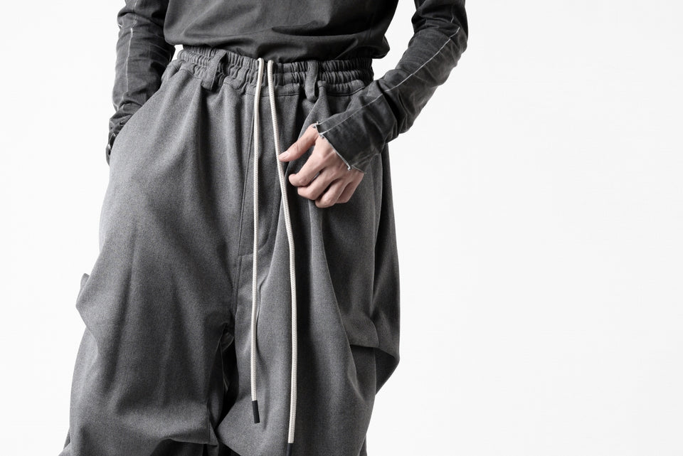 Load image into Gallery viewer, A.F ARTEFACT EXTREME WIDE BAGGY PANTS / SERGE TWILL (L.GREY)