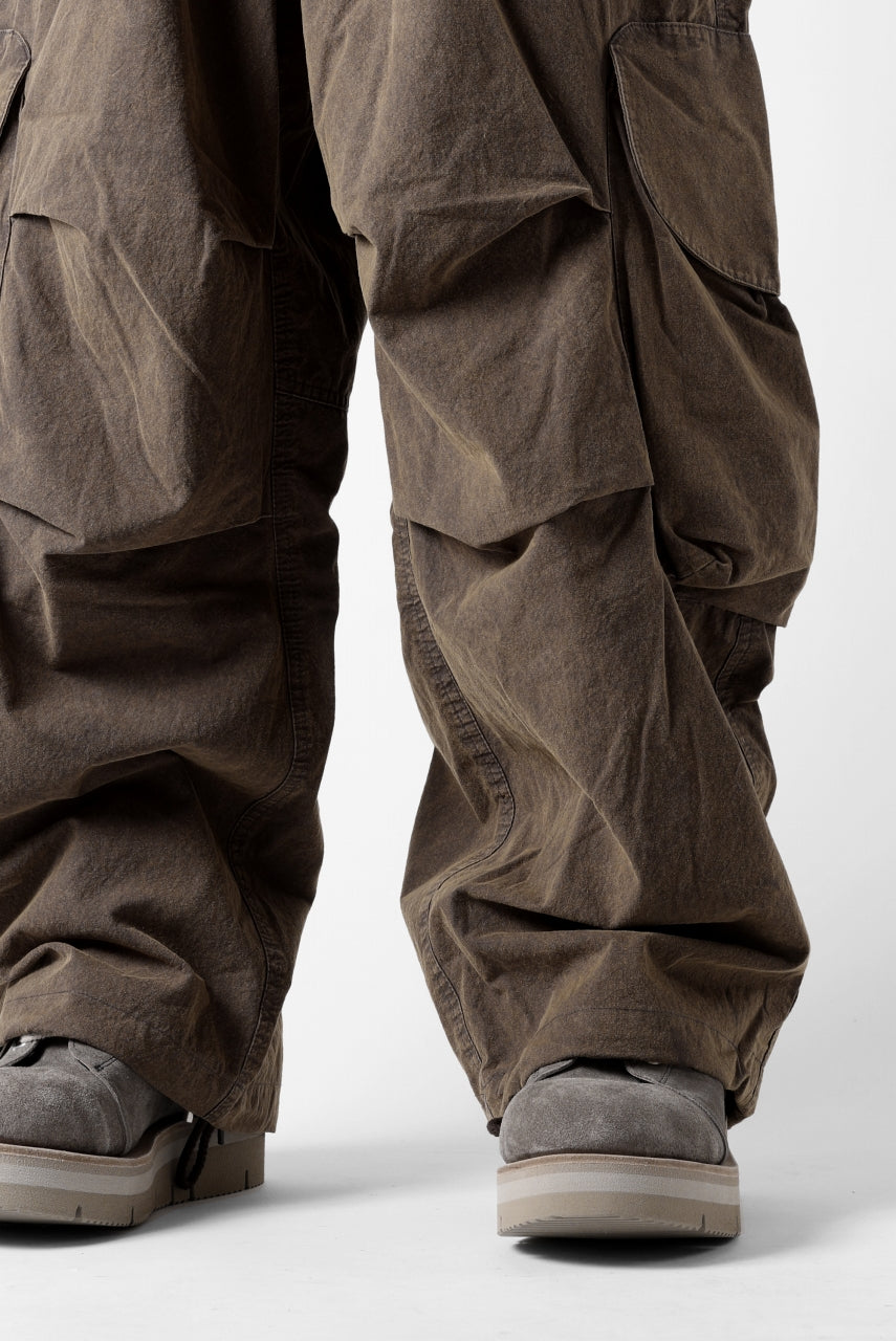 entire studios FREIGHT CARGO PANTS / COTTON CANVAS (GRAVY)