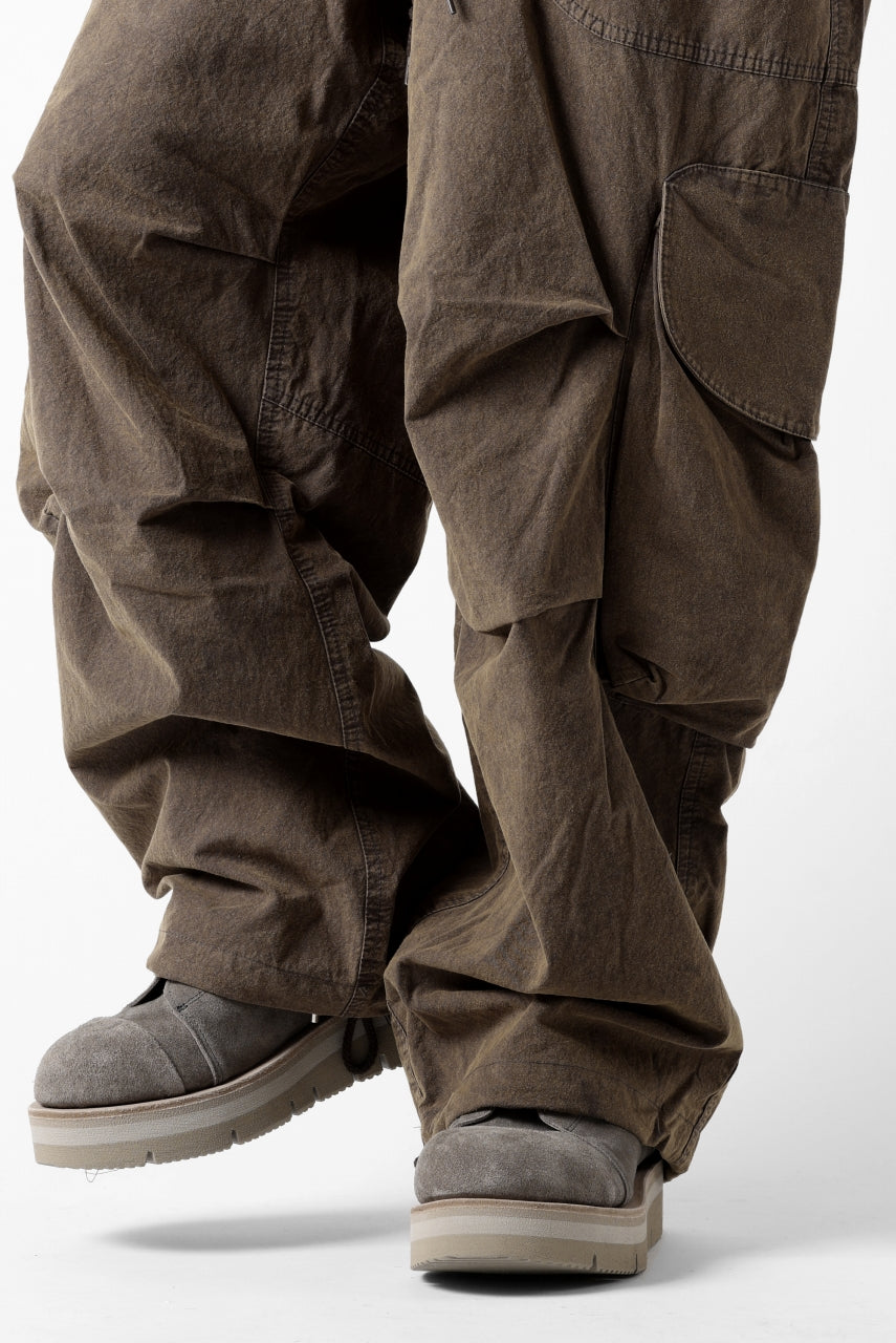 entire studios FREIGHT CARGO PANTS / COTTON CANVAS (GRAVY)