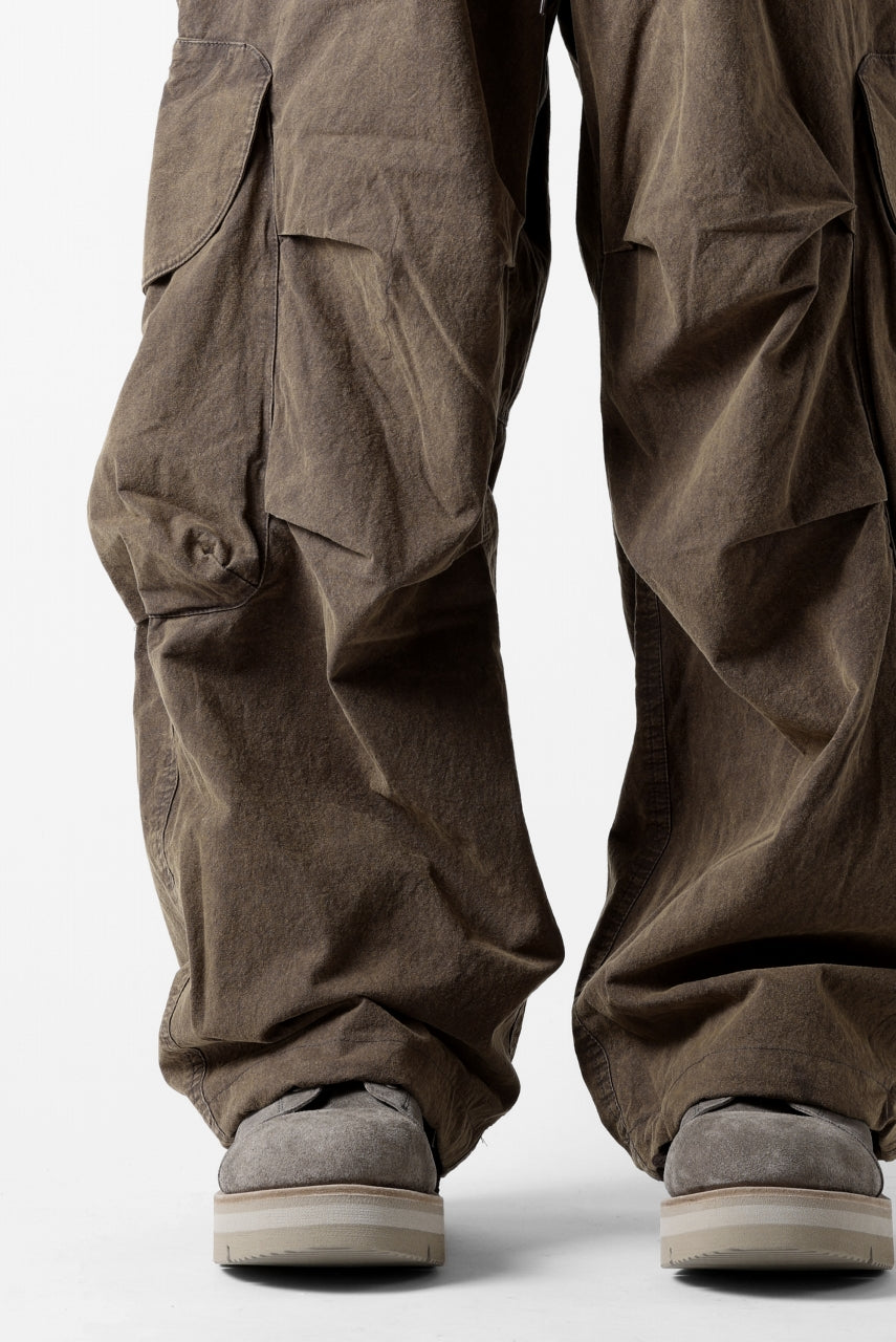 entire studios FREIGHT CARGO PANTS / COTTON CANVAS (GRAVY)