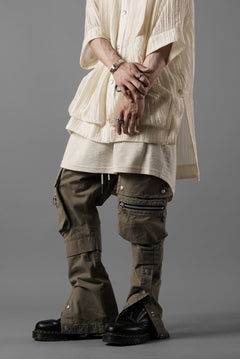画像をギャラリービューアに読み込む, A.F ARTEFACT exclusive SOLID CARGO PANTS / BIO-WASHED CHINO CLOTH (BEIGE)