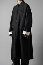 Load image into Gallery viewer, KLASICA "1983" CUT OFF CLASSIC STRAIGHT COAT / ALEXANDER TWILL MATT MIX (COAL BLACK)
