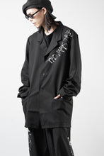 Load image into Gallery viewer, Y-3 Yohji Yamamoto CHITO CITY GRAPHIC WOOL BLAZER (BLACK)