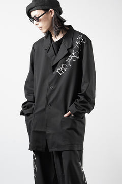 Load image into Gallery viewer, Y-3 Yohji Yamamoto CHITO CITY GRAPHIC WOOL BLAZER (BLACK)