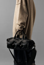 画像をギャラリービューアに読み込む, Portaille GP22 MILITARY BOSTON BAG / ROMA SOFT TANNED HORSE LEATHER (DEEP BLACK)