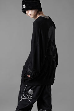 画像をギャラリービューアに読み込む, MASTERMIND WORLD PATCHWORK CARDIGAN / CASHMERE KNIT (BLACK)