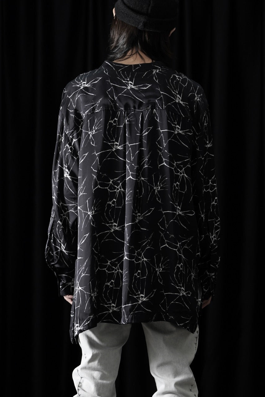 画像をギャラリービューアに読み込む, thom/krom RELAXED AOP SHIRT / SOFT VISCOSE (MARBLE PRINT)