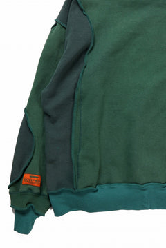 画像をギャラリービューアに読み込む, CHANGES REMAKE PANELED HOODIE (MULTI GREEN #B)