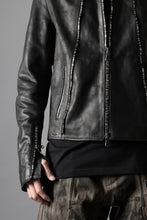 画像をギャラリービューアに読み込む, ierib Detachable Front Panel Jacket / Shiny Nubuck Horse (BLACK)