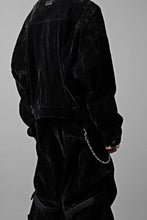 画像をギャラリービューアに読み込む, A.F ARTEFACT BIG POCKET SHORT BLOUSON / WASHER VELOR (BLACK)