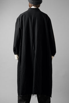 Load image into Gallery viewer, KLASICA "1983" CUT OFF CLASSIC STRAIGHT COAT / ALEXANDER TWILL MATT MIX (COAL BLACK)
