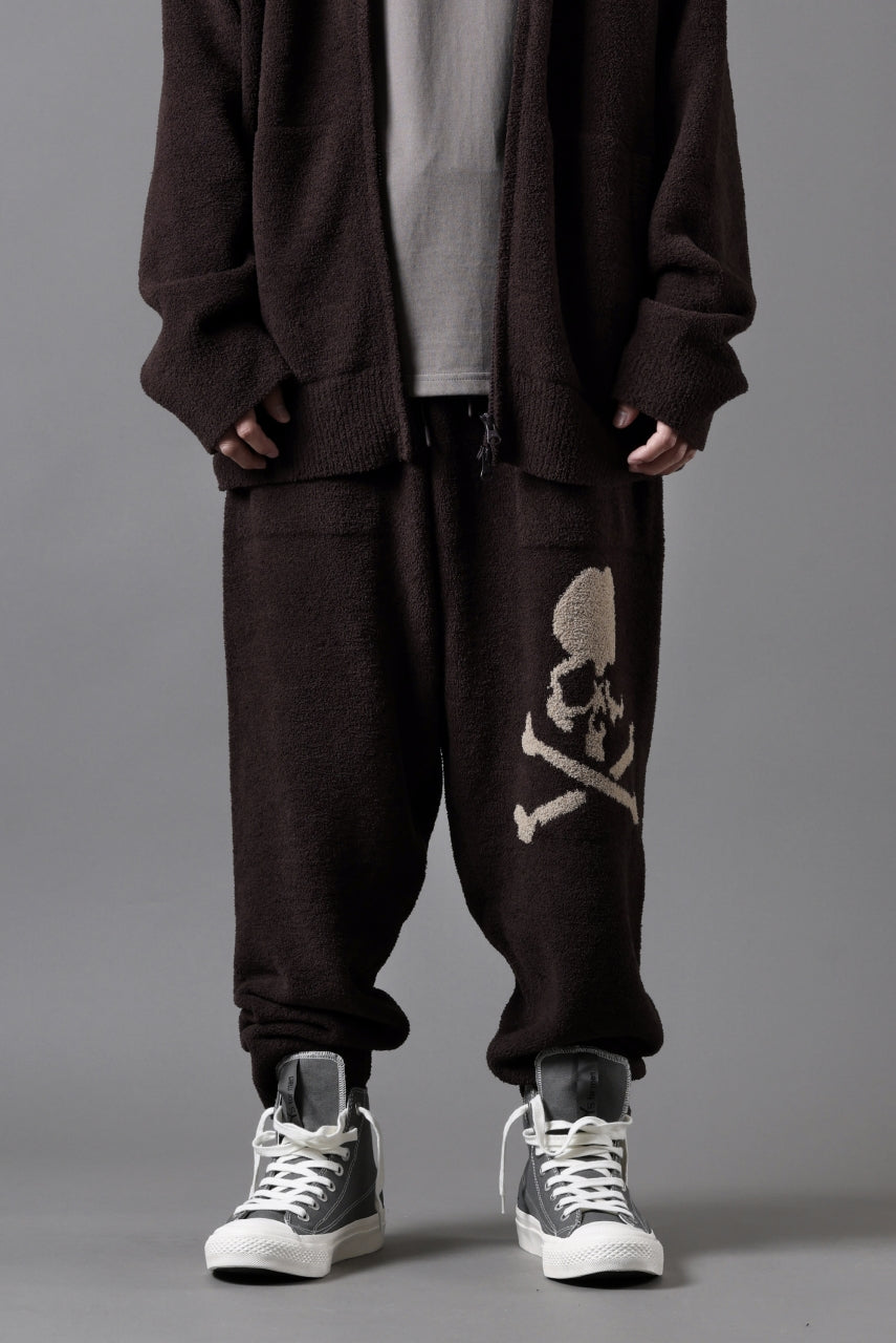 MASTERMIND WORLD LOUNGE LONG PANTS / SOFTY BOA FLEECE (BROWN x SAND)