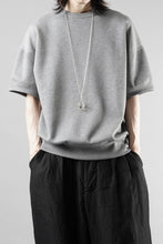 画像をギャラリービューアに読み込む, N/07 CINCHED HEM TOP / RIBBED CARDBOARD KNIT JERSEY (GREY)