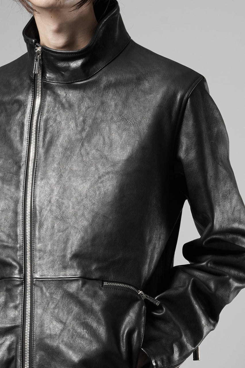 画像をギャラリービューアに読み込む, Portaille exclusive wp001 MOTO JACKET / ROMA SOFT TANNED LEATHER (BLACK)