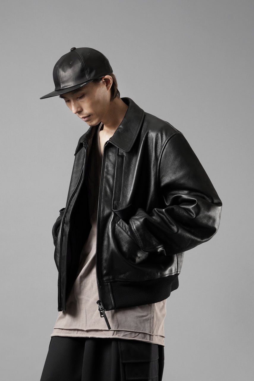 ISAMU KATAYAMA BACKLASH FLAT VISOR CAP / MONOCHROME LUXURY STEER (BLACK)