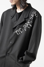 Load image into Gallery viewer, Y-3 Yohji Yamamoto CHITO CITY GRAPHIC WOOL BLAZER (BLACK)