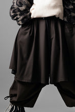 Load image into Gallery viewer, beauty : beast 8Q LAYERED SUPER WIDE SAROUEL PANTS (BROWN)