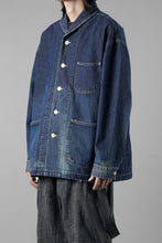Load image into Gallery viewer, MADNESS NV. SHAWL COLLAR DENIM COVERALL (INDIGO)
