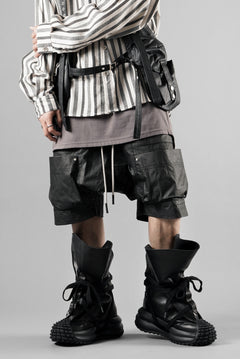 画像をギャラリービューアに読み込む, beauty : beast x MAGARIMONO x LOOM exclusive LEATHER SACK BOOTS (BLACK)