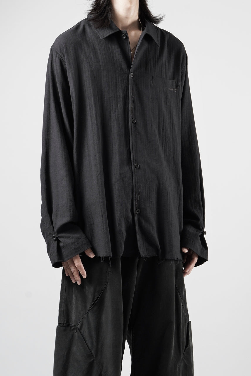 画像をギャラリービューアに読み込む, Professor.E EMBROIDERED SHIRT (BLACK)