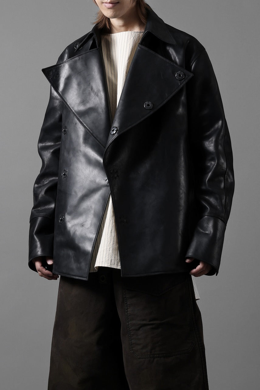 ierib exclusive Jean Coat-Blouson / Horse Nubuck Leather (BLACK)