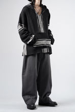 Load image into Gallery viewer, Y's for men × MASSES KHADI RUG HOODED PULLOVER (BLACK)