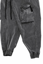 画像をギャラリービューアに読み込む, thom/krom ZIP CARGO JOGGER TROUSERS / DYED SOFT ELASTIC VELVET (USED GREY)