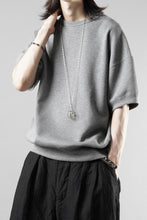 画像をギャラリービューアに読み込む, N/07 CINCHED HEM TOP / RIBBED CARDBOARD KNIT JERSEY (GREY)