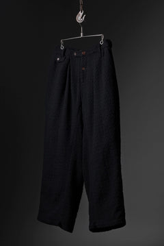 Load image into Gallery viewer, Aleksandr Manamis exclusive WOOLEN POCKET WIDE PANT (BLACK)