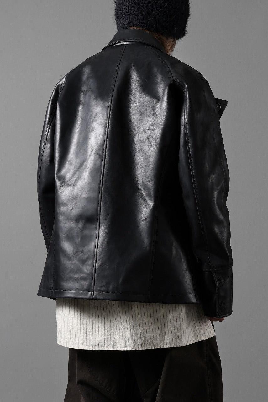 ierib exclusive Jean Coat-Blouson / Horse Nubuck Leather (BLACK)