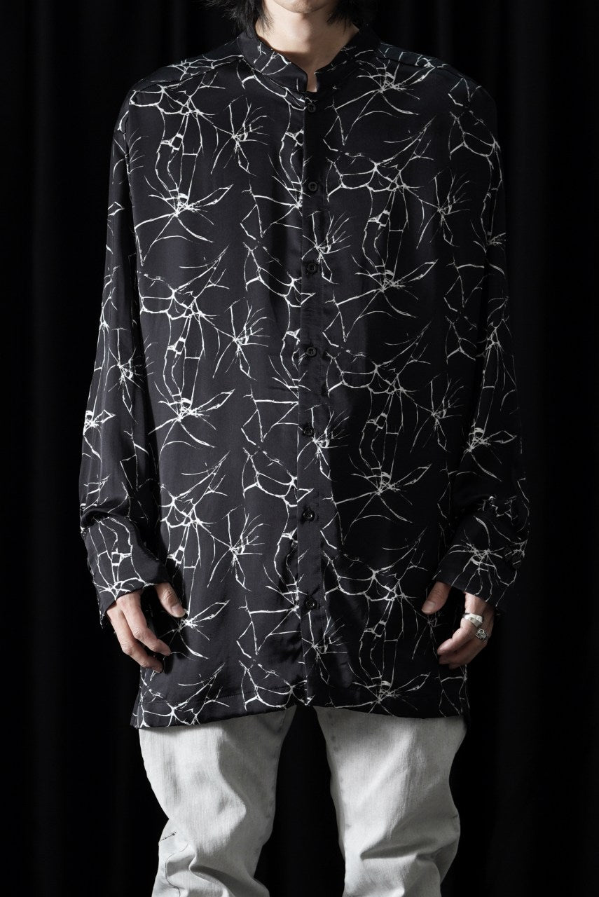 画像をギャラリービューアに読み込む, thom/krom RELAXED AOP SHIRT / SOFT VISCOSE (MARBLE PRINT)