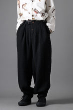 画像をギャラリービューアに読み込む, Aleksandr Manamis exclusive WOOLEN POCKET WIDE PANT (BLACK)