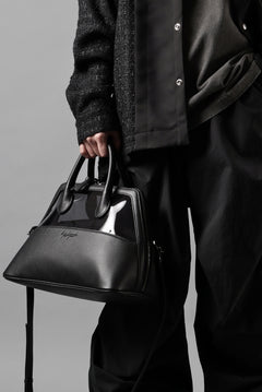画像をギャラリービューアに読み込む, discord Yohji Yamamoto PVC SHOULDER BAG / SHRINK COW LEATHER (BLACK)