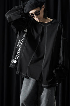 Load image into Gallery viewer, MASTERMIND WORLD  RECONSTRUCTED LS TOP (BLACK)