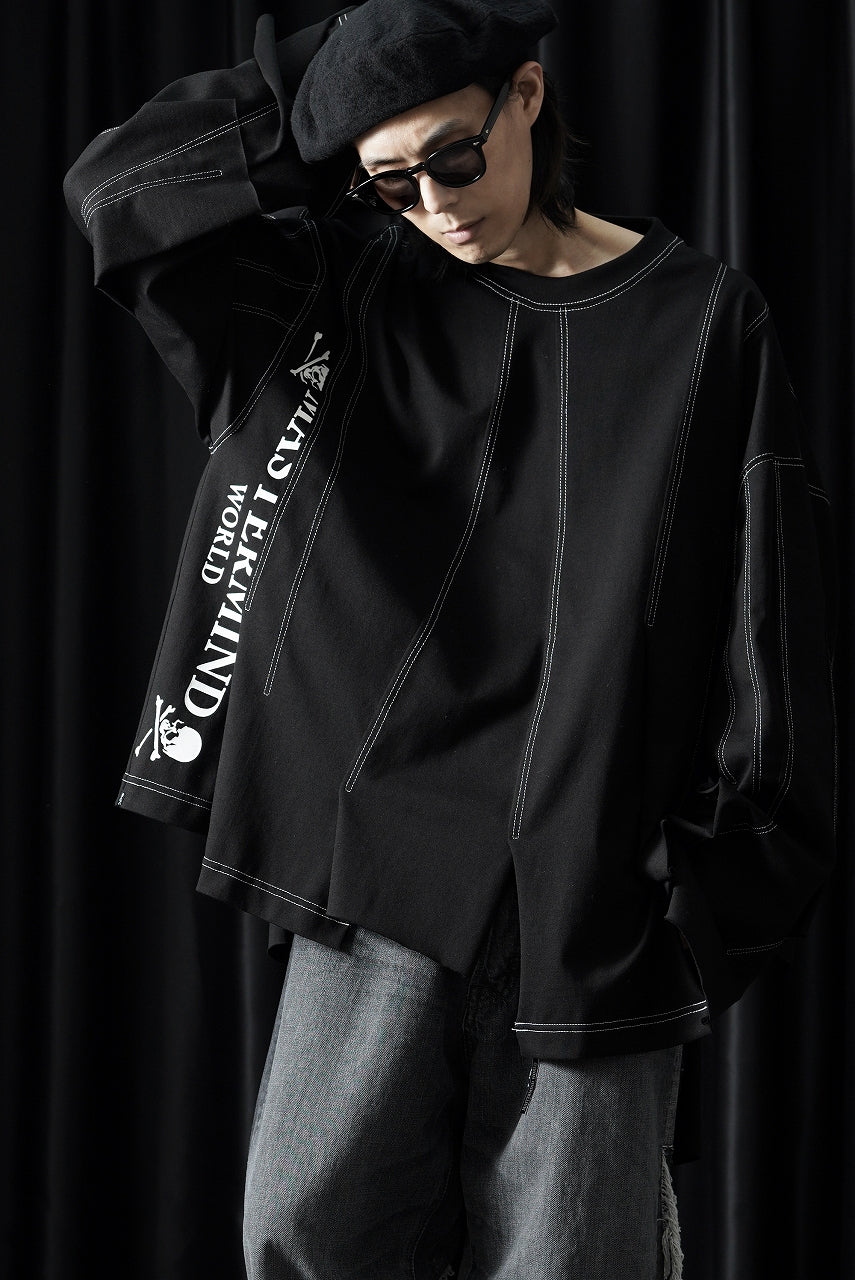 Load image into Gallery viewer, MASTERMIND WORLD  RECONSTRUCTED LS TOP (BLACK)