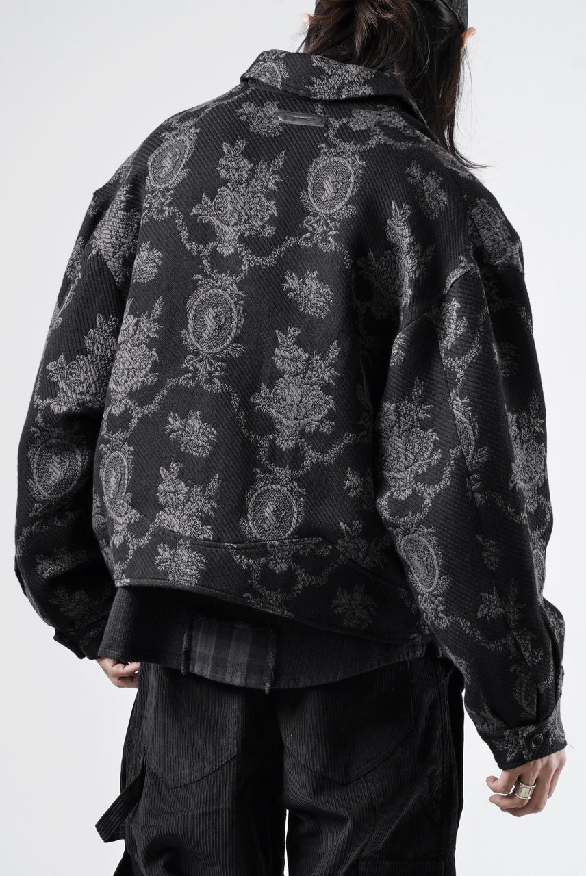 画像をギャラリービューアに読み込む, Professor.E E'ACQUARD CROPPED JACKET 2.0 (E TEXTURED JACQUARD)