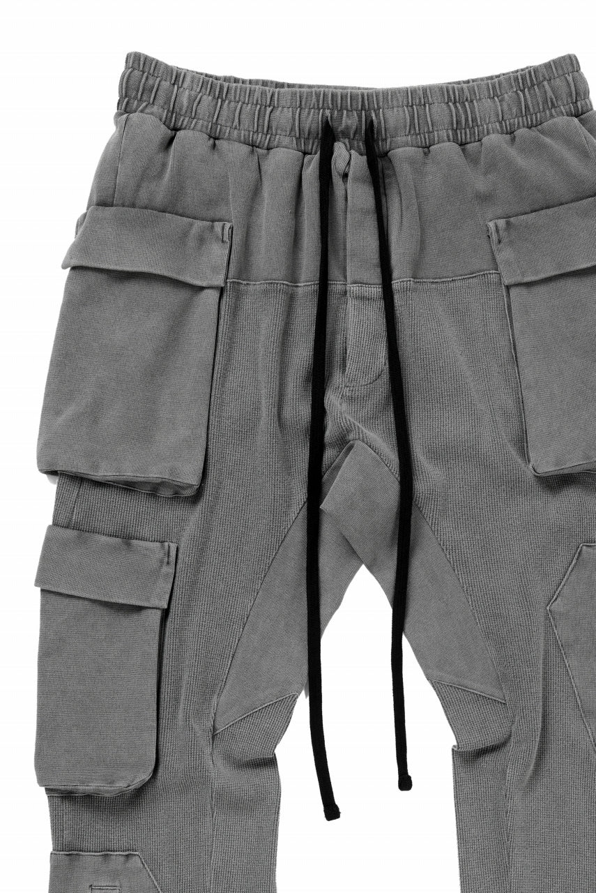 画像をギャラリービューアに読み込む, thom/krom MATMIX CARGO TROUSERS / STRUCTURED SOFT JERSEY (USED GREY)