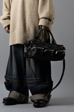画像をギャラリービューアに読み込む, Portaille GP22 MILITARY BOSTON BAG / ROMA SOFT TANNED HORSE LEATHER (DEEP BLACK)