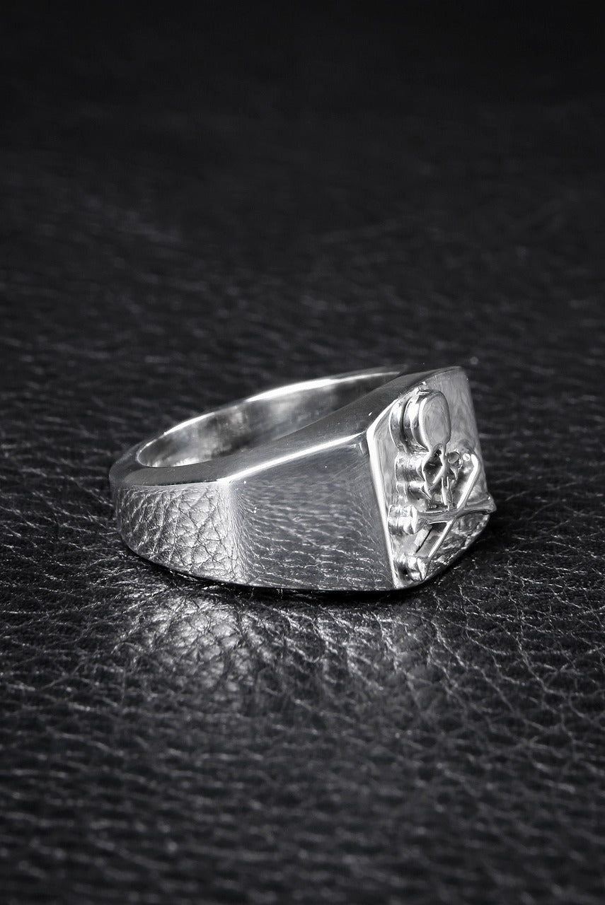 mastermind JAPAN COLLEGE RING (SILVER)