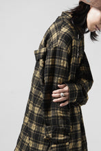 Load image into Gallery viewer, A.F ARTEFACT LOOSEY-FIT SHIRTS / PLAID PATTERNED (BLACK×YELLOW)