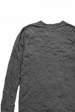 画像をギャラリービューアに読み込む, A.F ARTEFACT CRUMPLE DOUBLE LAYER L/S TOPS (GREY x GREY)