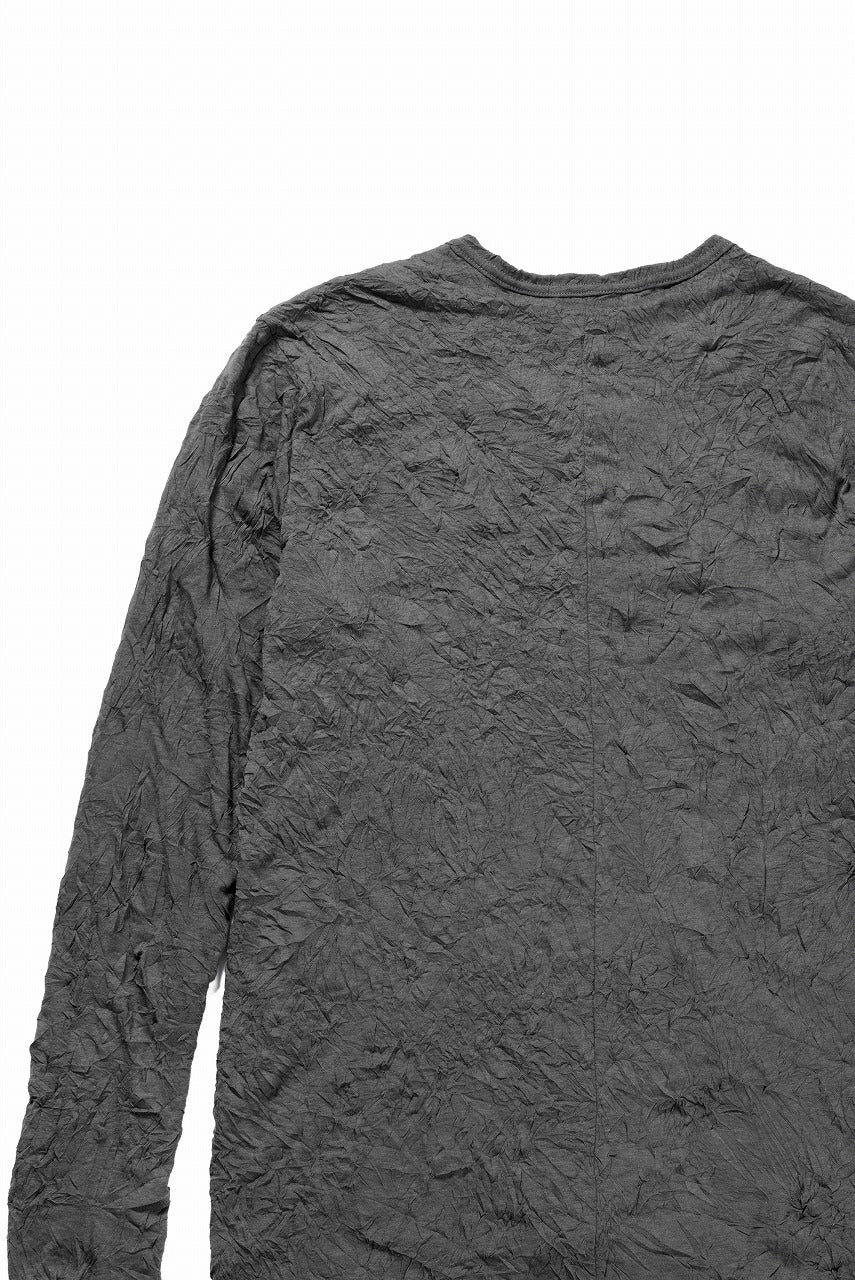 画像をギャラリービューアに読み込む, A.F ARTEFACT CRUMPLE DOUBLE LAYER L/S TOPS (GREY x GREY)
