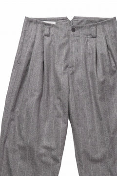 画像をギャラリービューアに読み込む, Hannibal. Wide Pleated Trousers / Homer 222. (GREY MARBLE)
