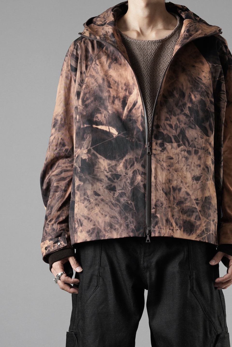 画像をギャラリービューアに読み込む, OPPOSE DUALITY SHORT PARKA / HAND BLEACHED VENTILE COTTON (BLEACH)