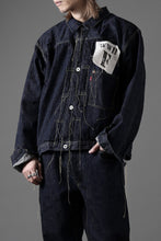 画像をギャラリービューアに読み込む, FULLCOUNT WWⅡ model Brown Cotton Denim Jacket / 13.7oz Zimbabwe Selvedge Denim (INDIGO BLUE / ONE WAHED)