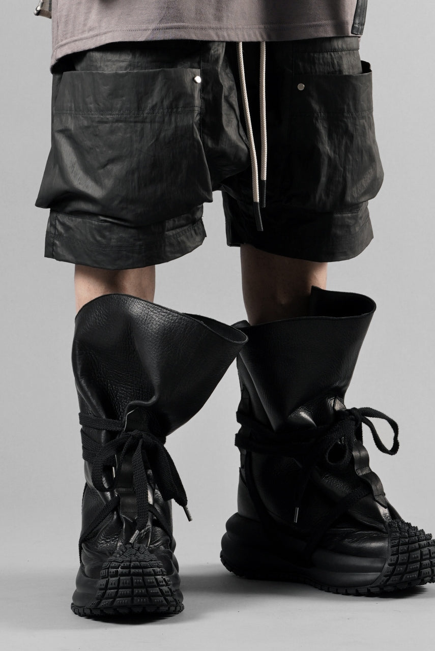 画像をギャラリービューアに読み込む, beauty : beast x MAGARIMONO x LOOM exclusive LEATHER SACK BOOTS (BLACK)